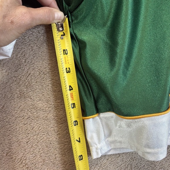 VTG Teamwork Athletic Apparel Shorts Men's XL  Green White Gym Basketball USA - Picture 4 of 7